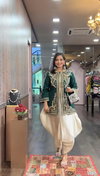 NSR 846 Heavy Chinon Silk With Embroidery Sequence Work Top With Dhoti Salwar And Dupatta Best Wholesale Shop In Surat
